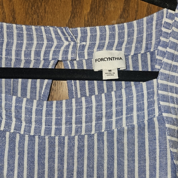 For Cynthia Linen Blend Shift Dress Size Medium - Picture 3 of 7